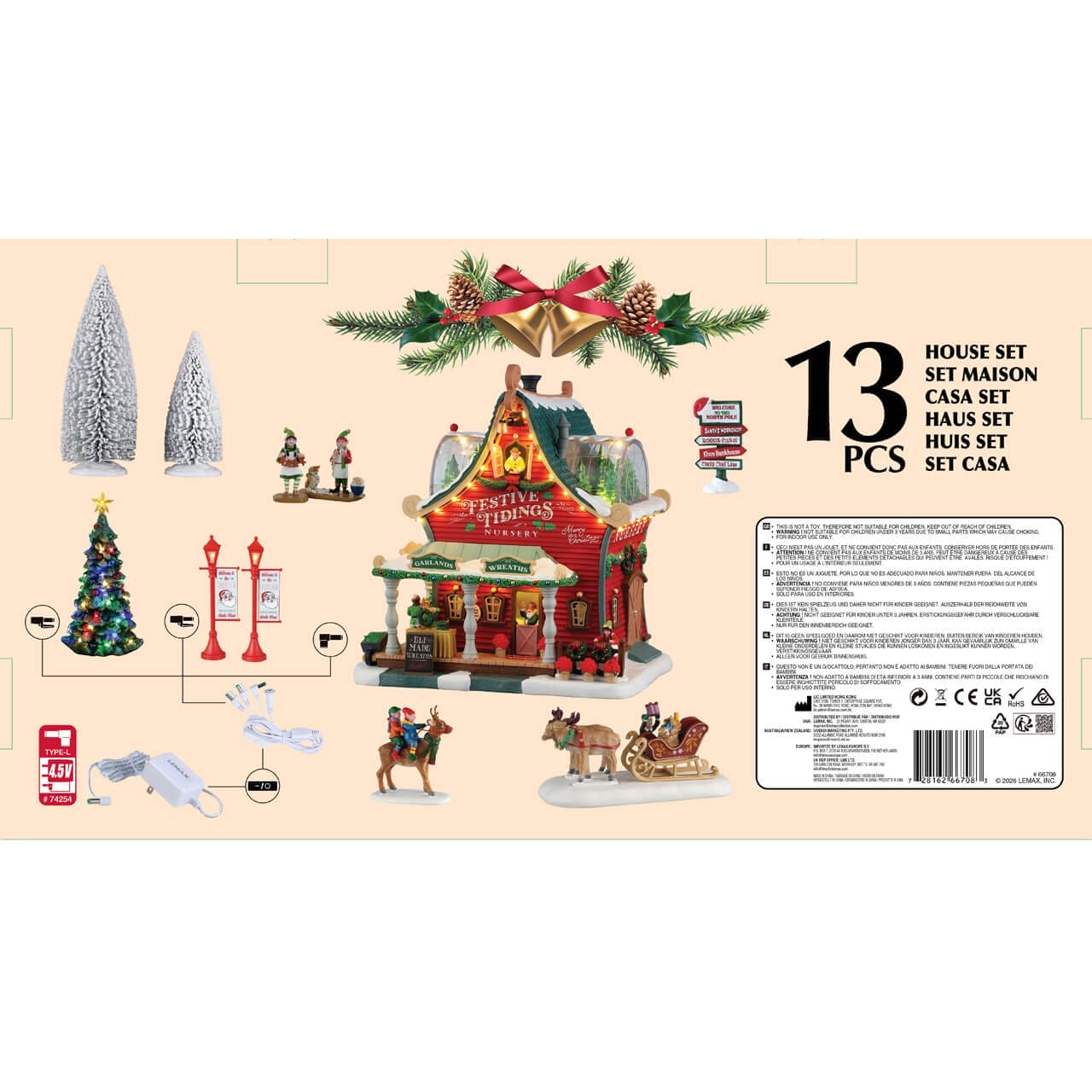lemax-festive-tidings-nursery-set-santa-s-wonderland-haus-komplettset-beleuchtet image 3
