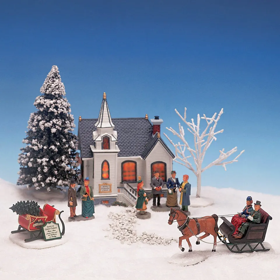 lemax-avonlea-presbyterian-church-set-kirchen-set-miniaturgeb-ude image 1