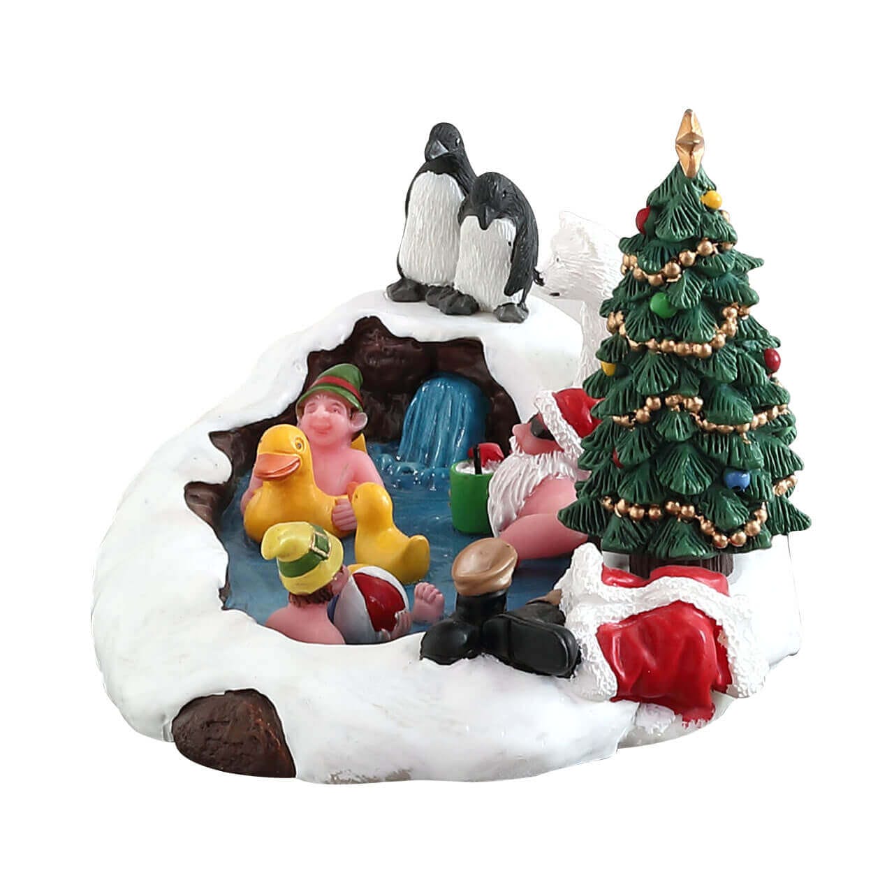 lemax-north-pole-hot-springs-miniatur-thermalquelle-aus-harz-f-r-santa-s-wonderl image 2
