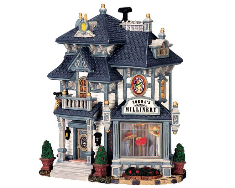 lemax-norma-s-millinery-weihnachtshaus-miniatur image 1