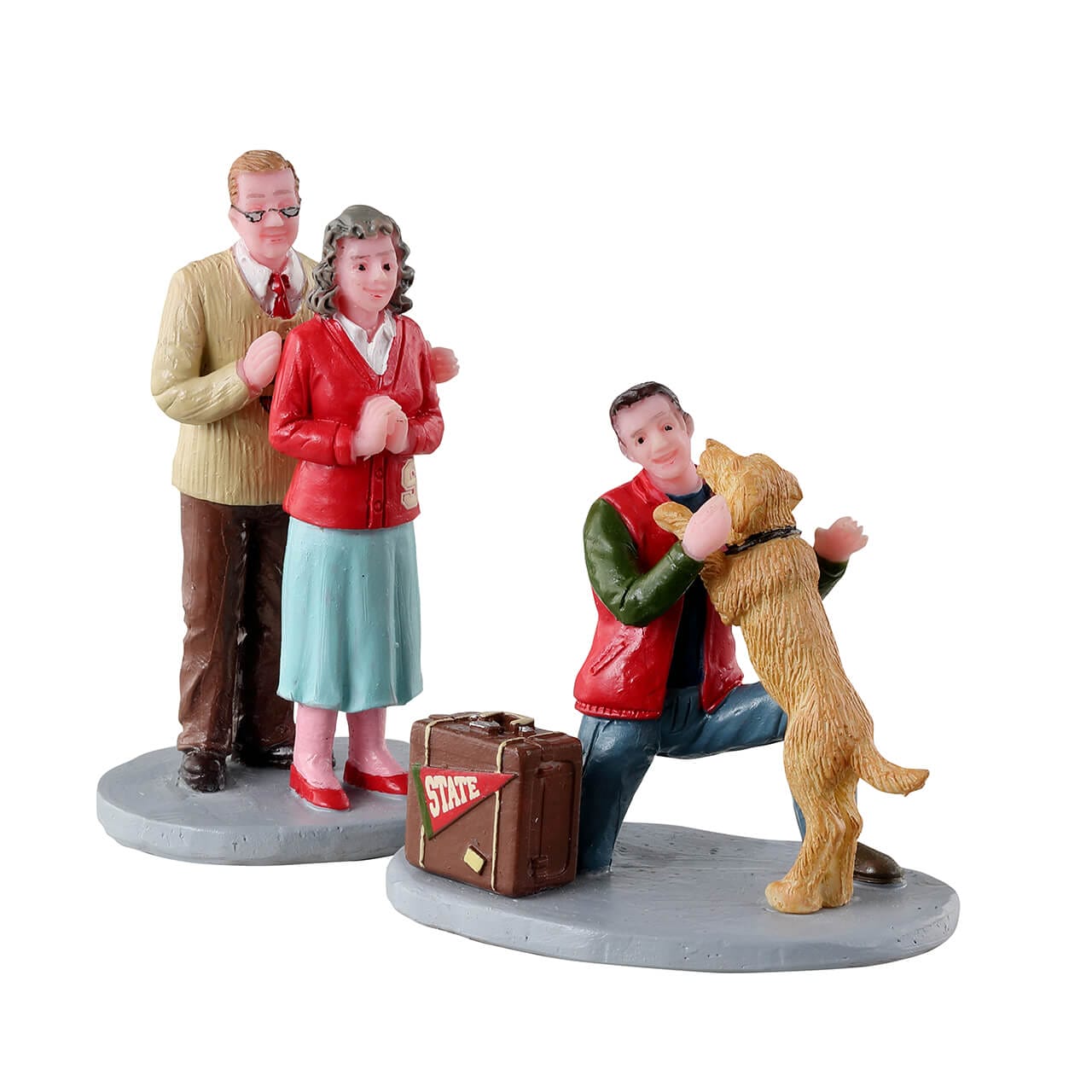 lemax-welcome-home-miniaturfigur-familientreffen image 2