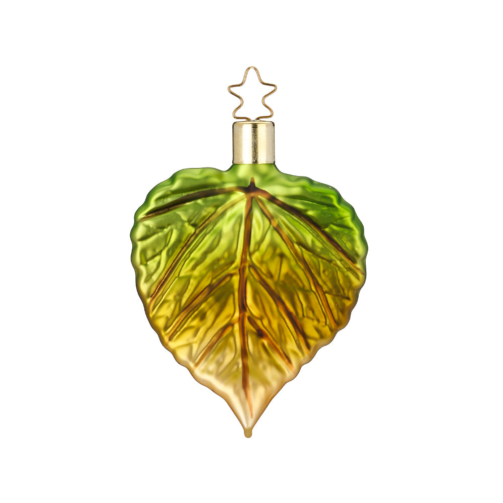 inge-glas-manufaktur-lindenblatt-8-cm-christbaumschmuck-aus-glas-gr-n image 1