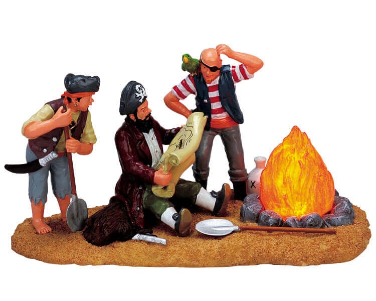 lemax-treasure-map-trouble-spooky-town-figur image 1