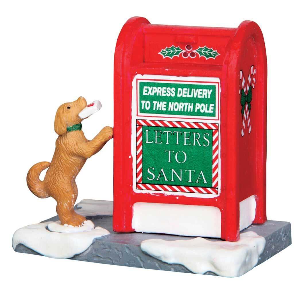 lemax-santa-s-mailbox-weihnachtsdorf-figur-briefkasten-mit-hund image 1