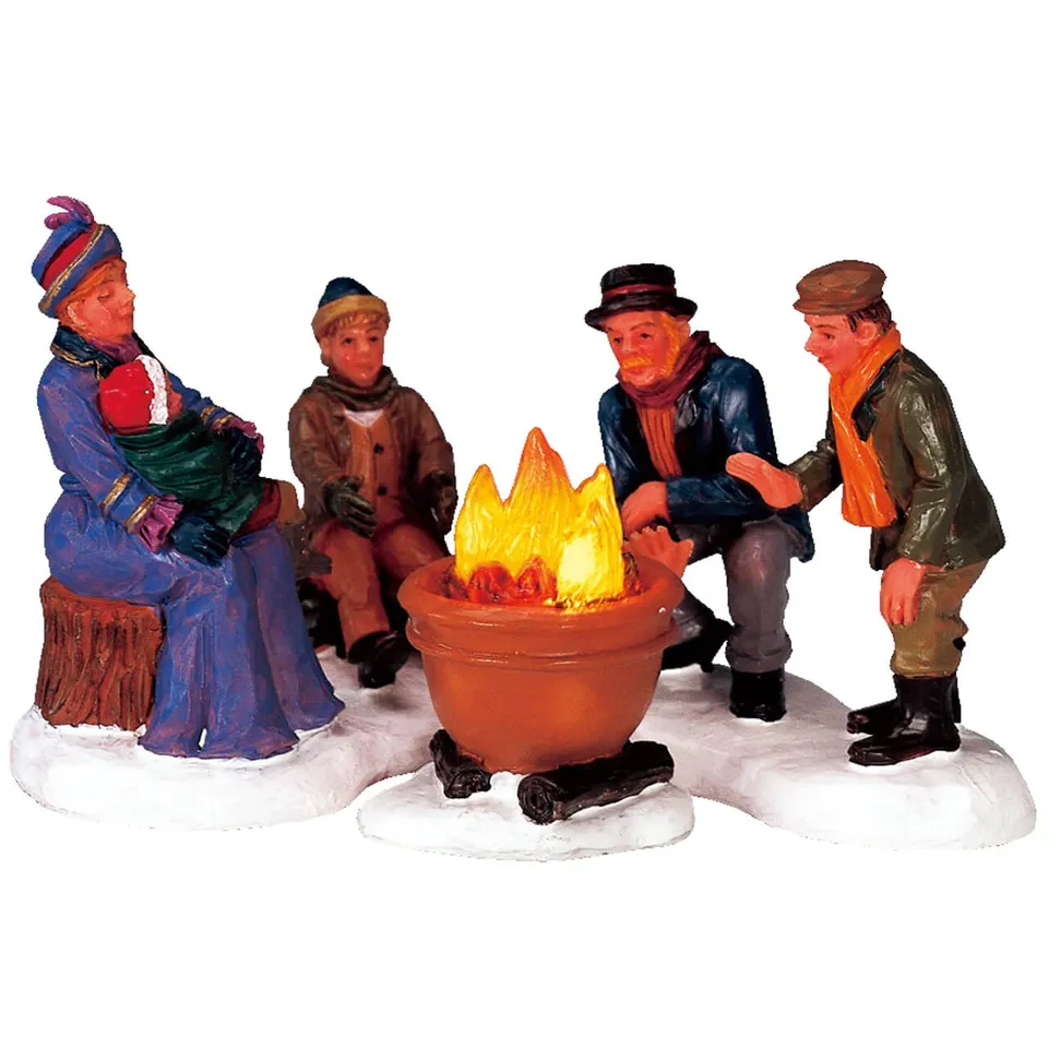 lemax-bonfire-set-of-3-lagerfeuer-miniatur-set image 1