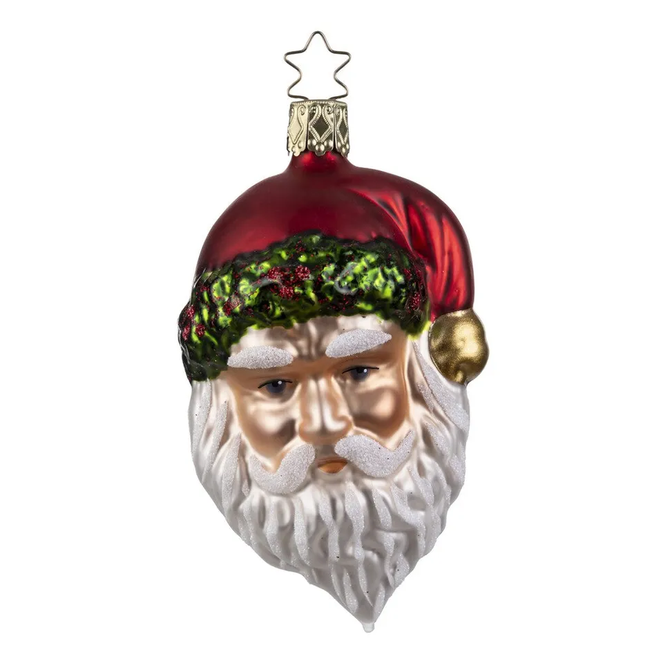 inge-glas-manufaktur-festlicher-weihnachtsmann-10-5-cm-glasanh-nger image 1