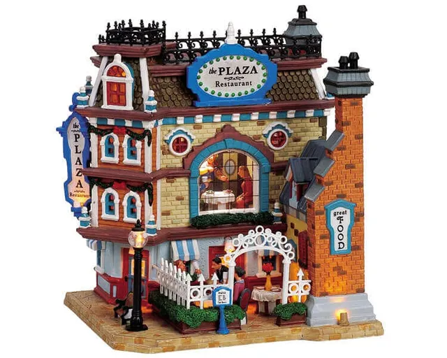 lemax-the-plaza-restaurant-beleuchtetes-miniatur-haus image 1