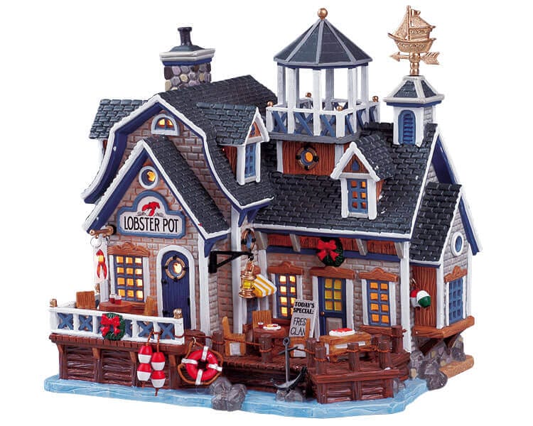 lemax-lobster-pot-miniatur-geb-ude-hafen-szene image 1