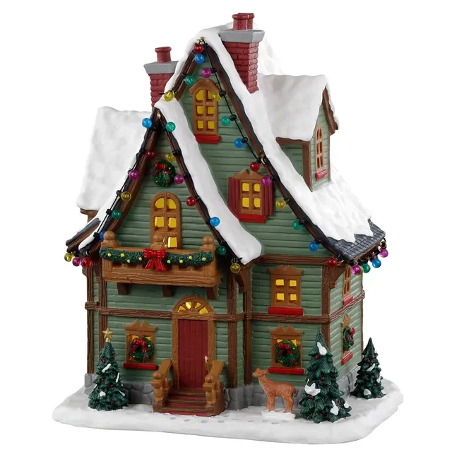 lemax-hide-away-cabin-vail-village-miniaturhaus-beleuchtet image 1