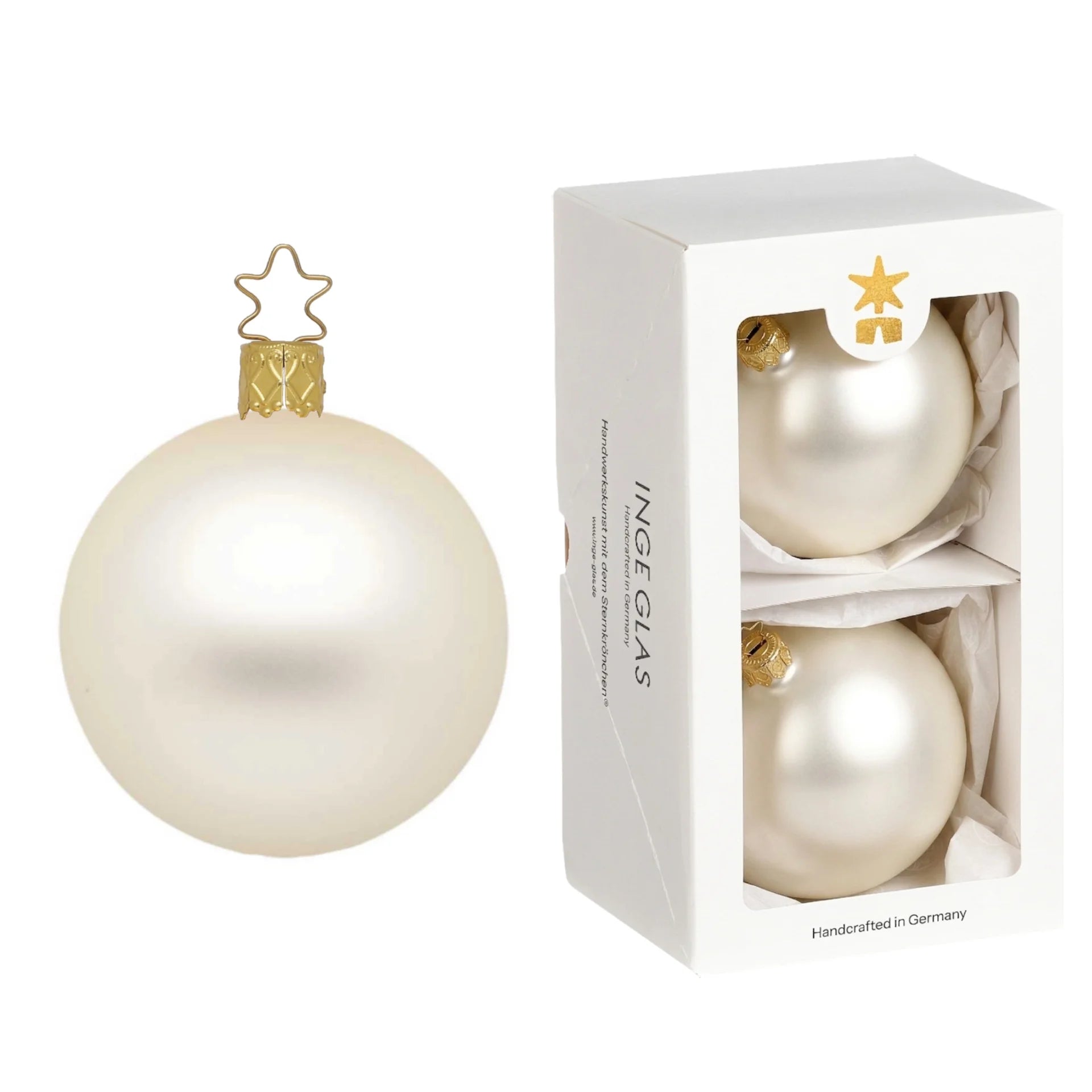inge-glas-kugeln-champagner-matt-christbaumkugeln-10-cm image 1