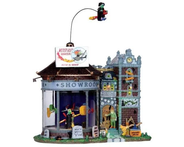 lemax-wicked-fast-broomsticks-spooky-town-geb-ude image 1