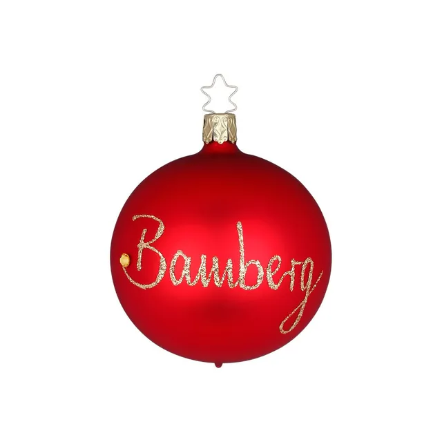 inge-glas-bamberg-8-cm-rote-glas-christbaumkugel image 1