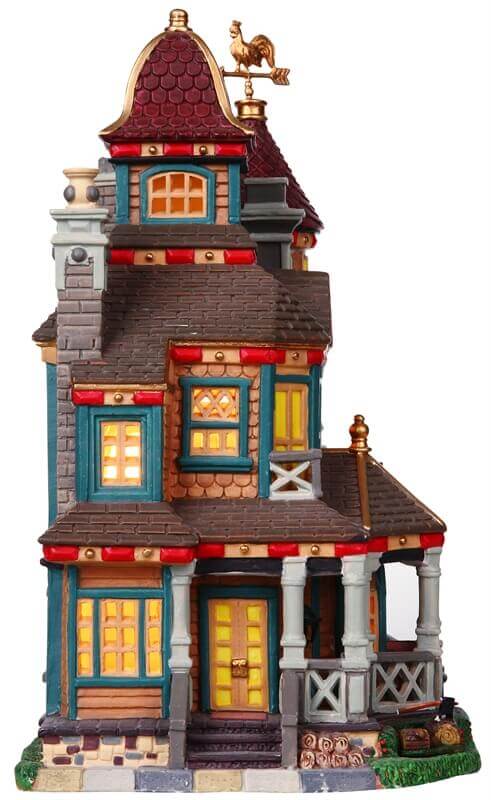 lemax-blakely-house-beleuchtetes-miniatur-wohnhaus-weihnachtsdorf image 2