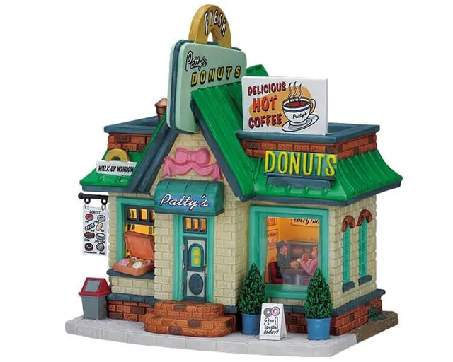 lemax-patty-s-donuts-miniatur-haus-holidays-seasons image 1