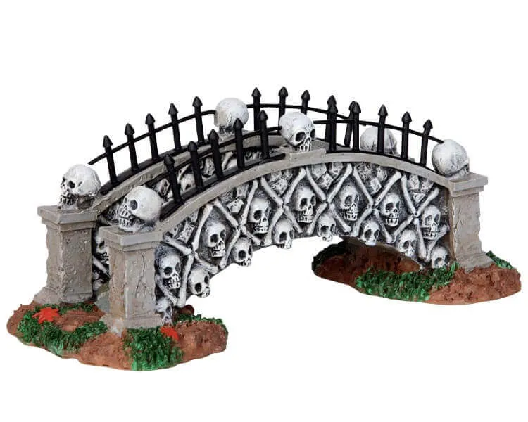 lemax-skull-bridge-spooky-town-br-cken-deko image 1