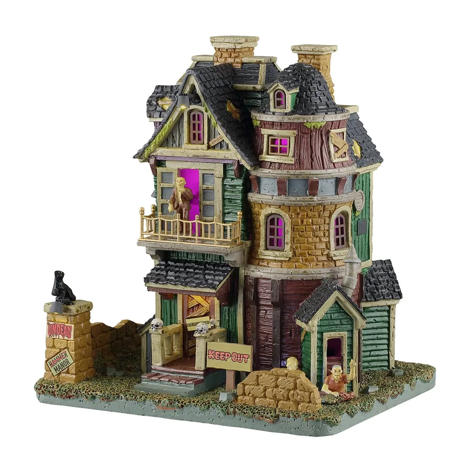 lemax-undead-manor-beleuchtetes-gruselhaus-spooky-town image 1
