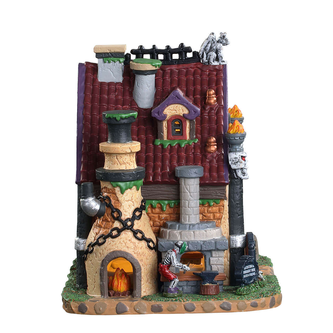 lemax-death-s-door-cemetery-gates-spooky-town-tor image 2