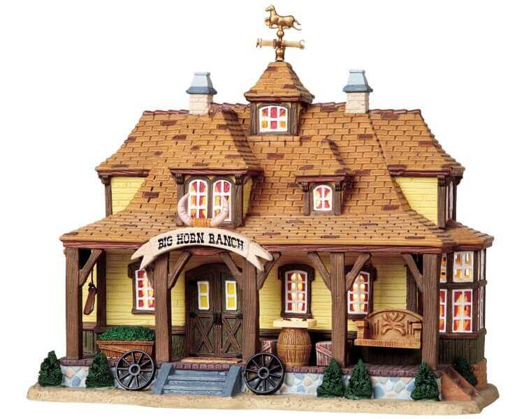 lemax-ranch-house-beleuchtetes-ranch-miniaturhaus image 1