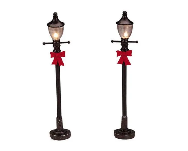 lemax-4-gas-street-lamp-4er-miniatur-stra-enlaternen-f-r-weihnachtsdorf image 1