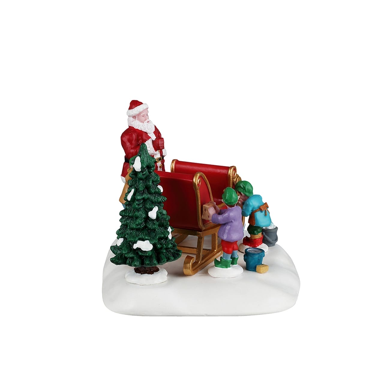 lemax-santa-s-sleigh-wash-animierte-schlitten-szene image 2
