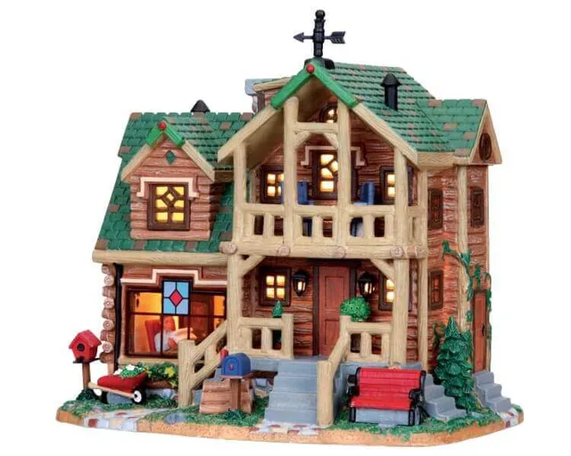 lemax-timber-ridge-retreat-beleuchtetes-miniaturhaus image 1