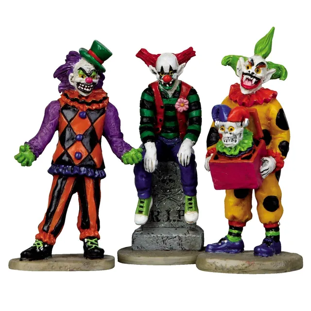 lemax-spooky-town-evil-sinister-clowns-3er-set-figuren image 1