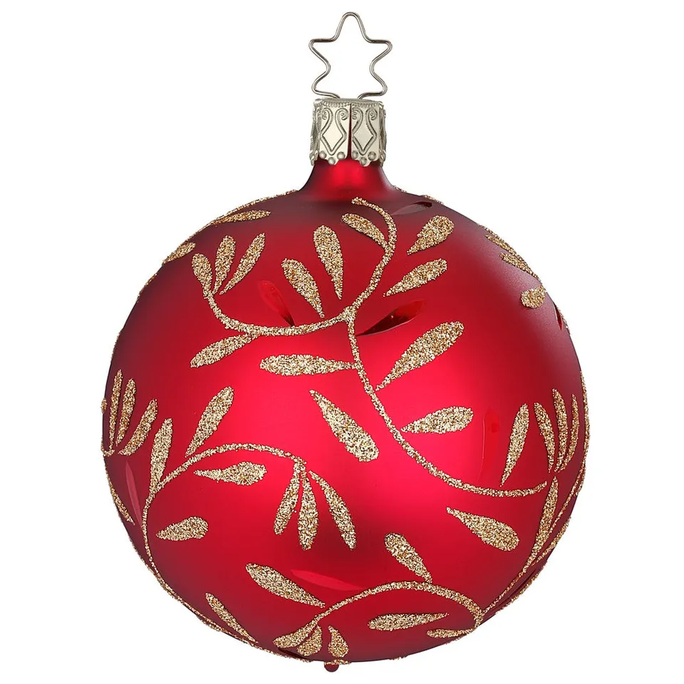 inge-glas-freudentanz-christbaumkugel-10-cm-rot-aus-glas image 1