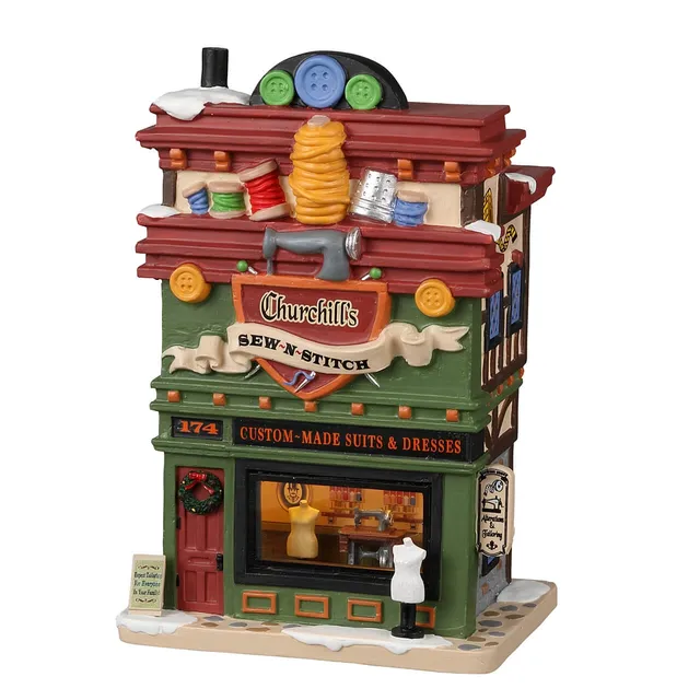 lemax-churchill-s-sew-n-stitch-miniaturhaus image 1