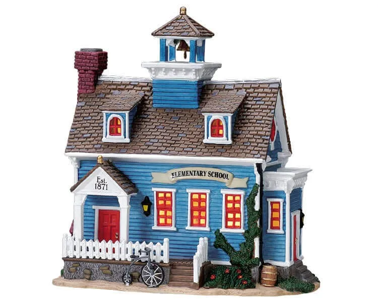 lemax-elementary-school-miniaturhaus-beleuchtet image 1