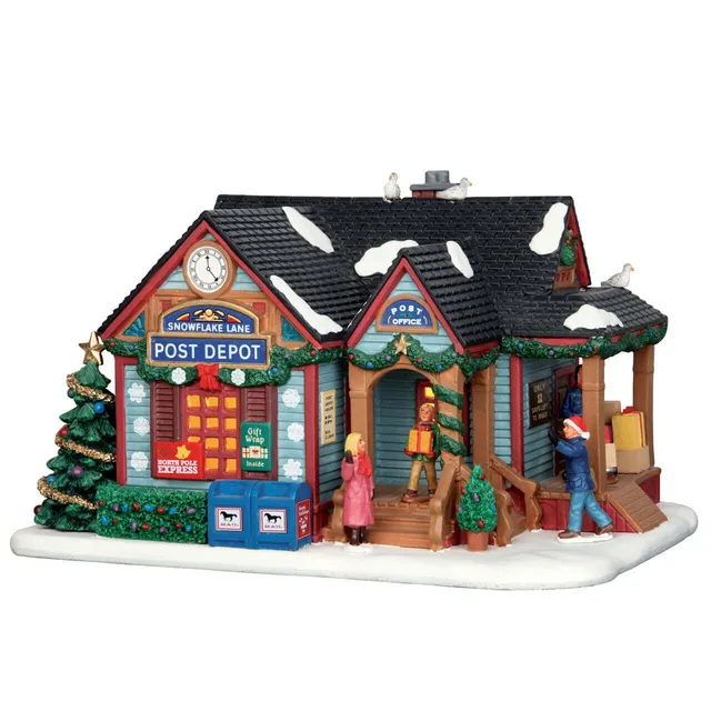 lemax-snowflake-lane-post-depot-postgeb-ude-f-r-winter-sammelwelten image 1