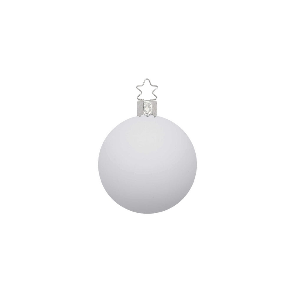 inge-glas-kugeln-porzellanwei-matt-christbaumkugel-8-cm image 2