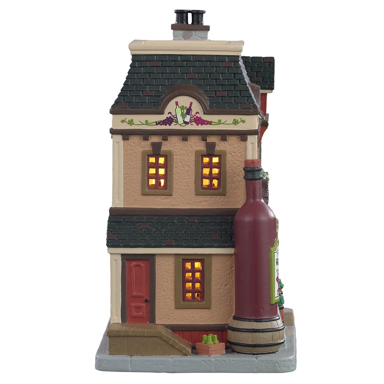 lemax-the-corkage-weinhandlung-miniaturhaus-beleuchtet image 2