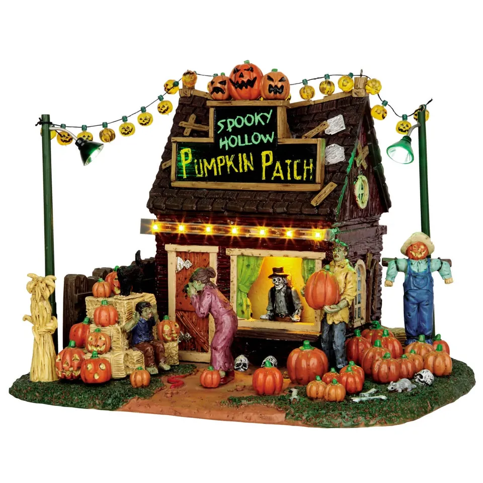 lemax-spooky-hollow-pumpkin-patch-beleuchtetes-haus image 1