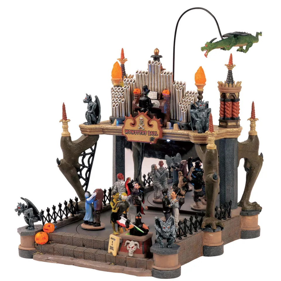 lemax-monsters-ball-spooky-town-animiertes-gruselhaus image 1