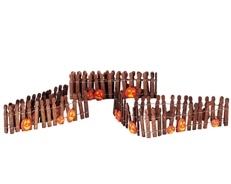 lemax-pumpkin-wire-wooden-fence-k-rbis-holzzaun image 1