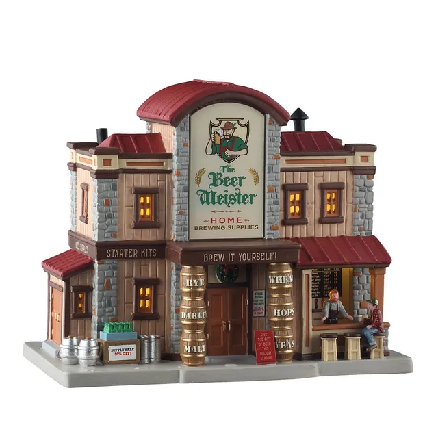 lemax-the-beer-meister-home-brewing-supplies-harvest-crossing-laden image 1