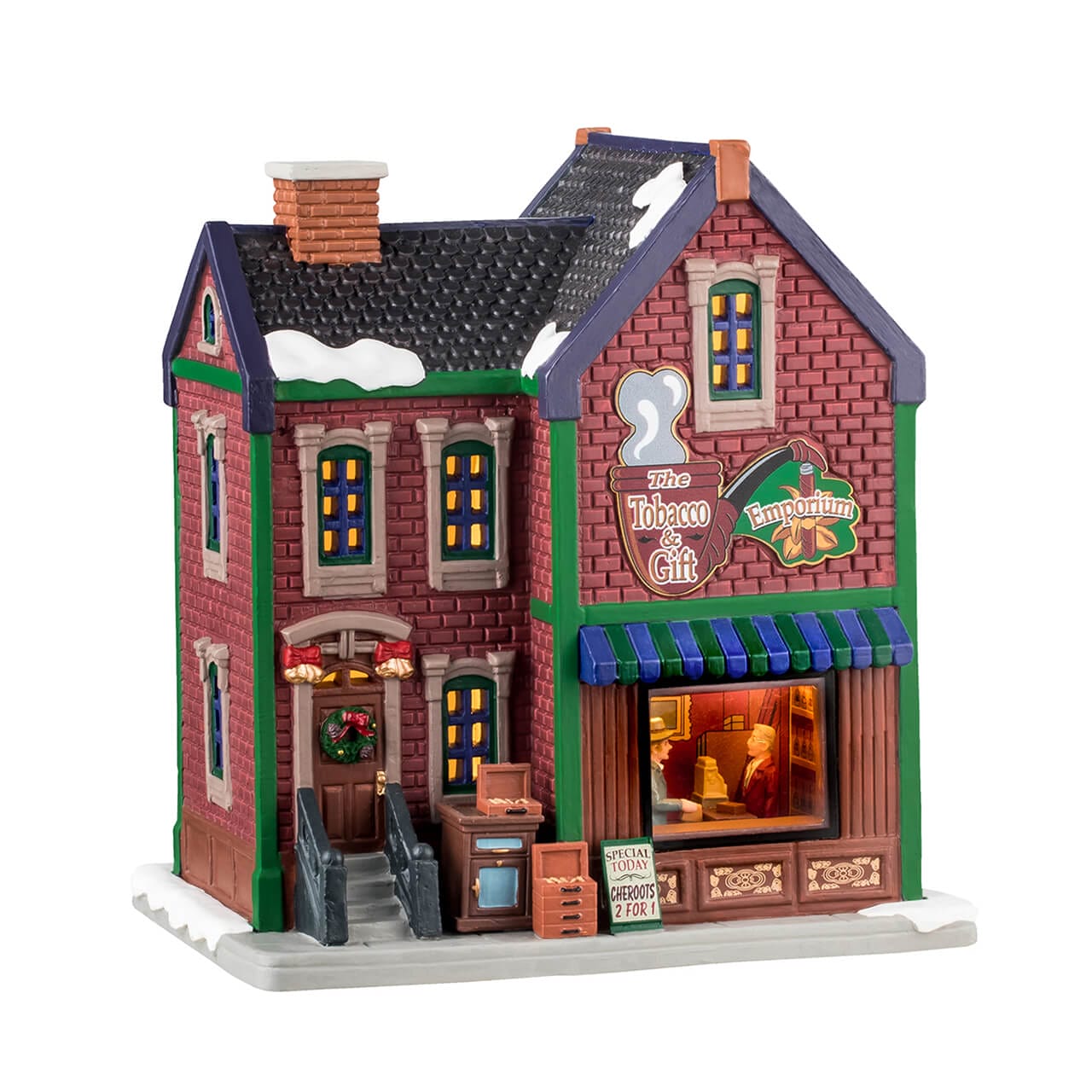 lemax-the-tobacco-gift-emporium-miniaturhaus-beleuchtet image 1