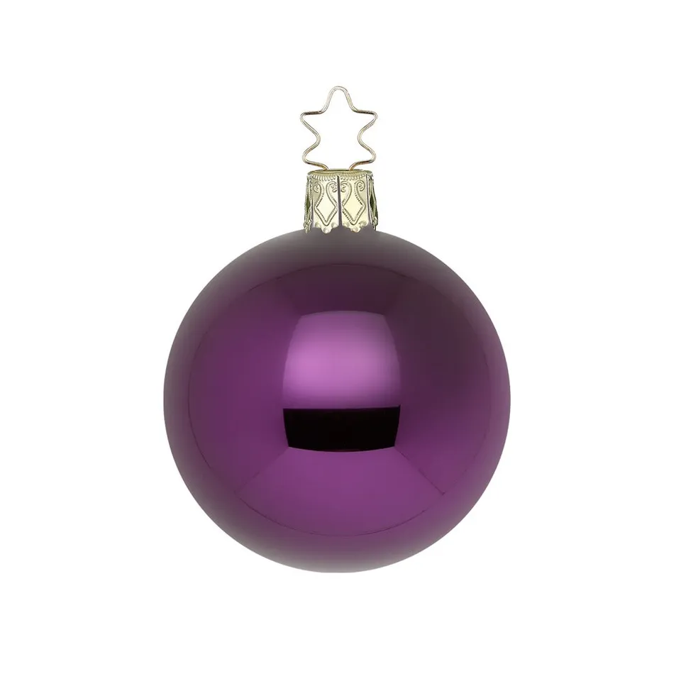 inge-glas-kugel-royalviolett-glanz-12-cm-christbaumkugel image 1