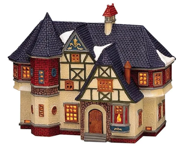 lemax-worcestershire-chalet-beleuchtetes-miniaturhaus-weihnachtsdorf image 1
