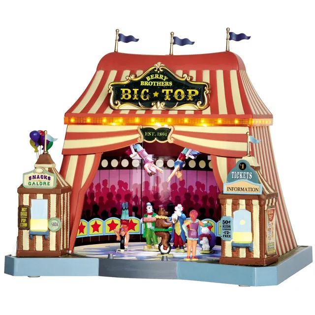 lemax-berry-brothers-big-top-carnival-zirkuszelt-mit-bewegung image 1