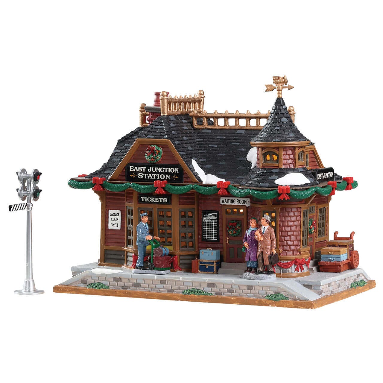 lemax-east-junction-station-beleuchteter-miniatur-bahnhof-caddington image 1