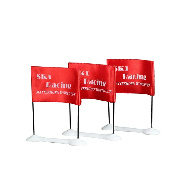 lemax-vail-village-ski-racing-flag-set-of-3-pisten-deko-3-teilig image 1
