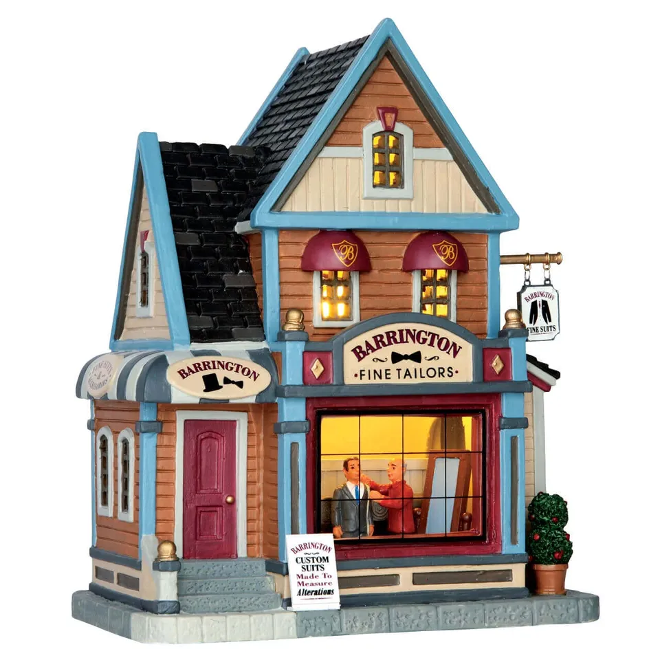 lemax-barrington-fine-tailors-beleuchtetes-dorfhaus-schneider image 1