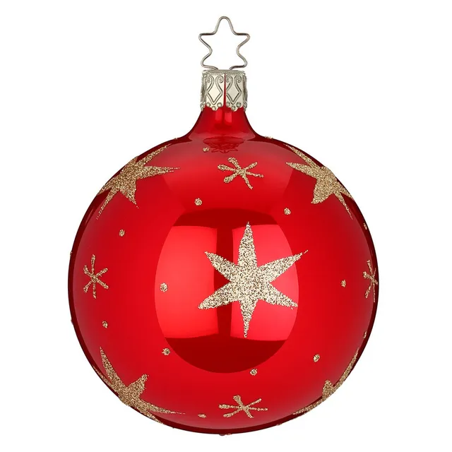 inge-glas-sternenlicht-christbaumkugel-rot-10-cm image 1