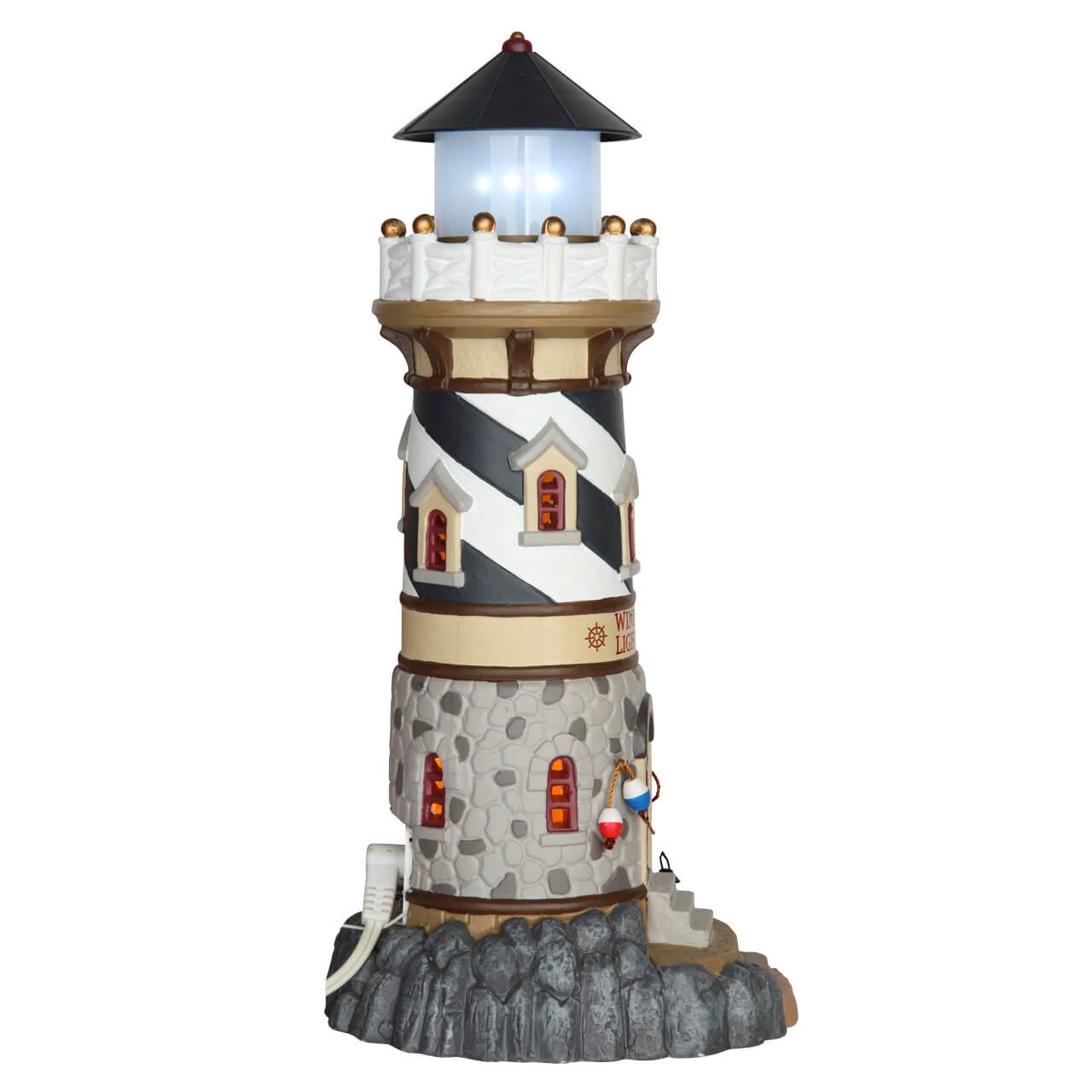 lemax-windy-cape-lighthouse-leuchtturm-mit-blinklicht image 2