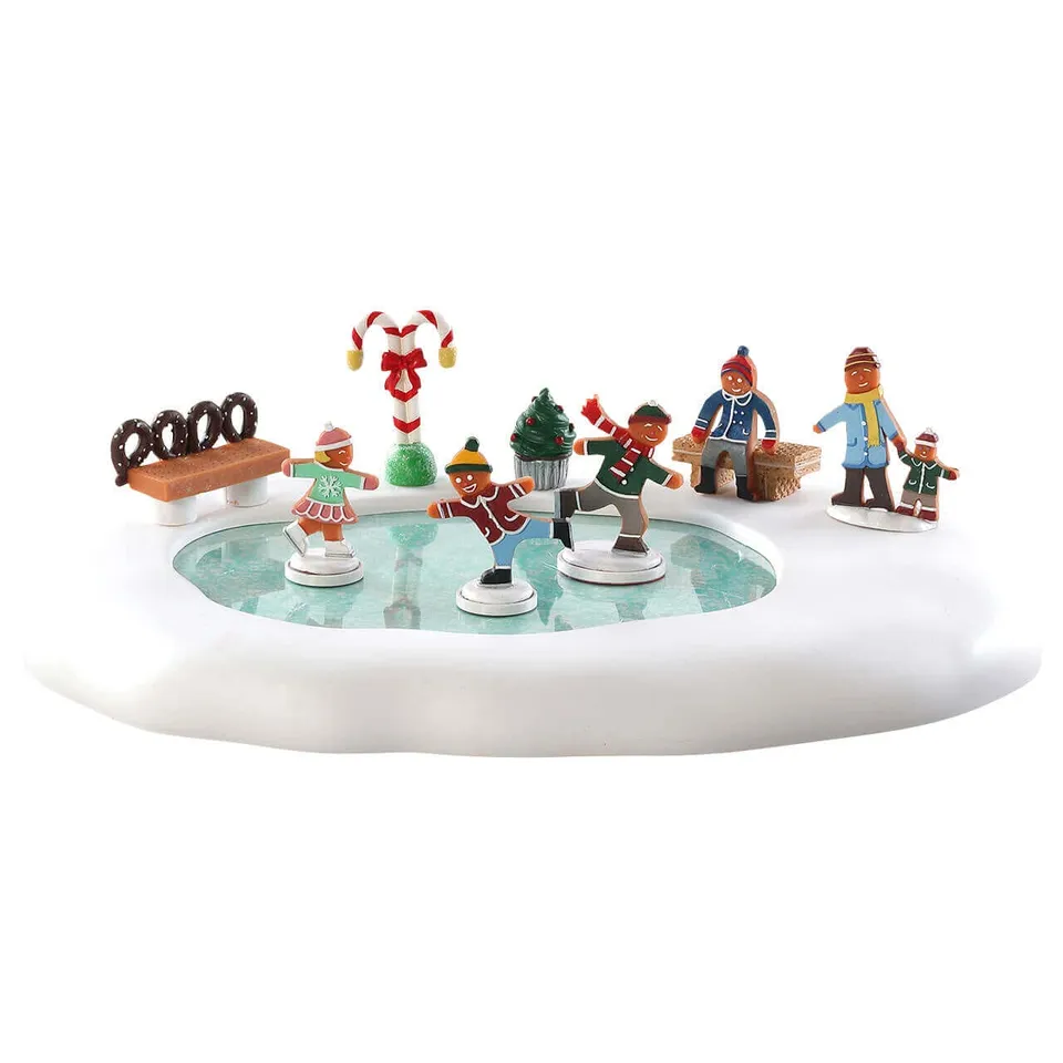 lemax-gingerbread-skating-pond-miniatur-eislaufteich-sugar-n-spice image 1