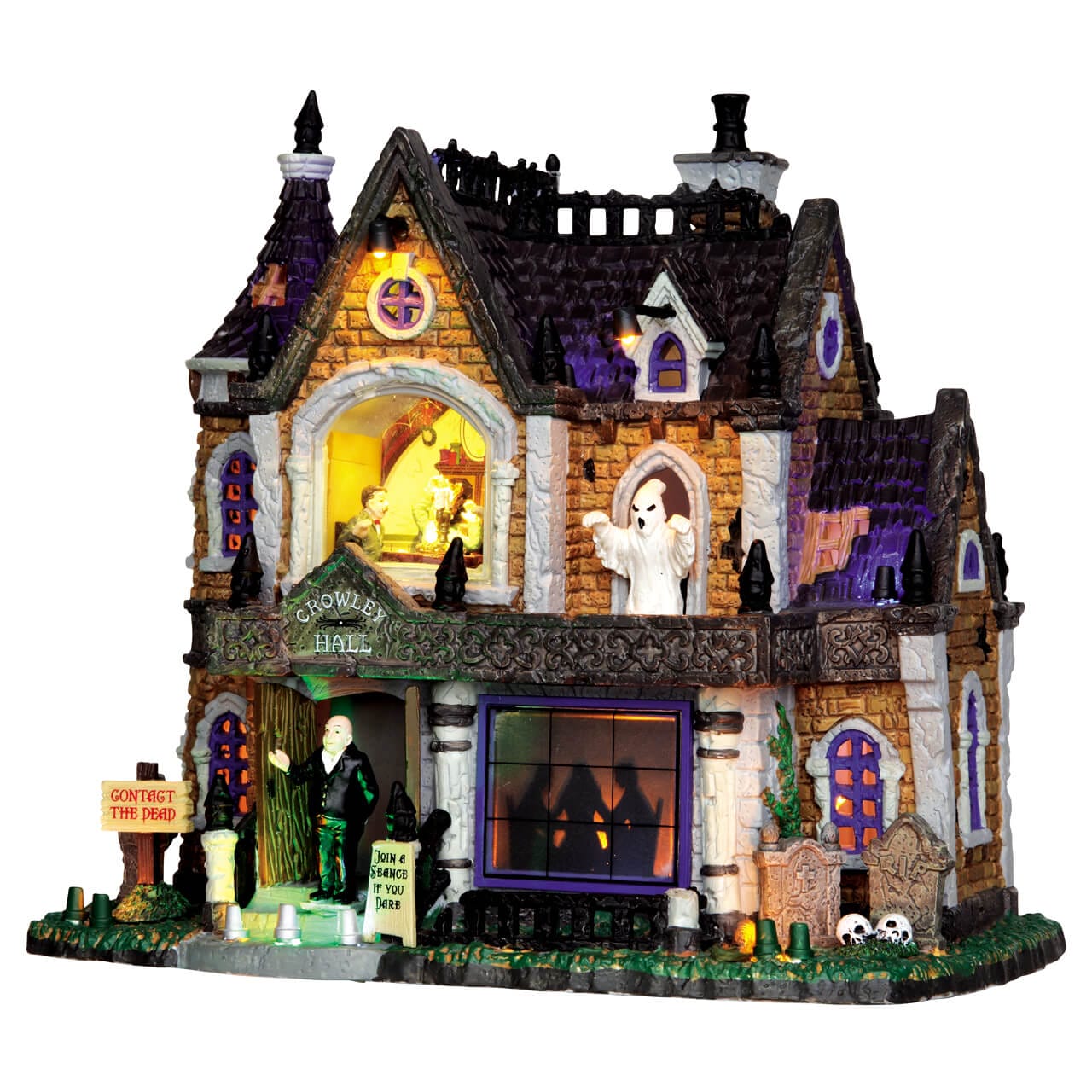 lemax-crowley-hall-beleuchtetes-gruselhaus image 1