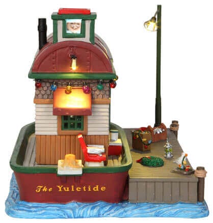 lemax-houseboat-celebration-beleuchtetes-miniatur-hausboot image 3
