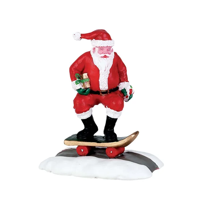 lemax-skateboard-santa-miniatur-figur-weihnachten image 1