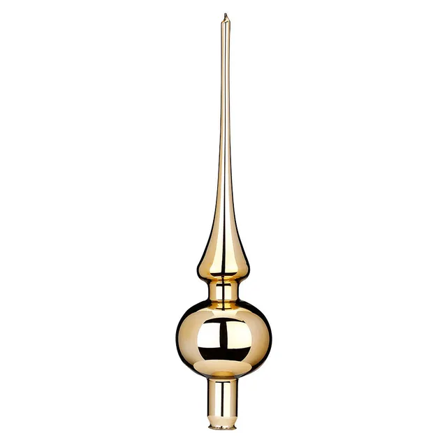 inge-glas-spitze-brokat-glanz-baumspitze-30-cm-gold image 1